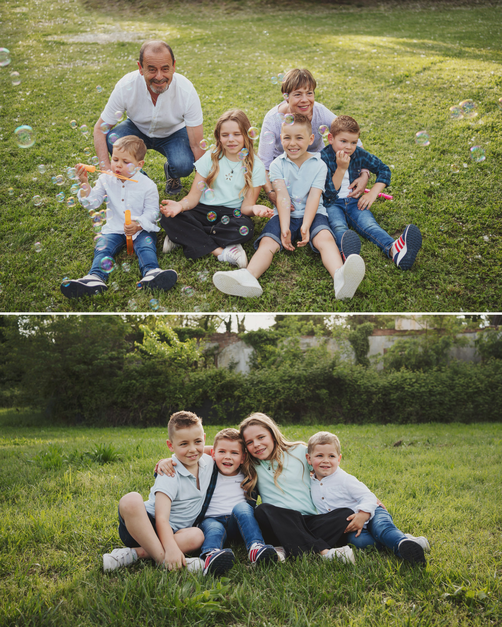 Servizio fotografico nonni e nipoti